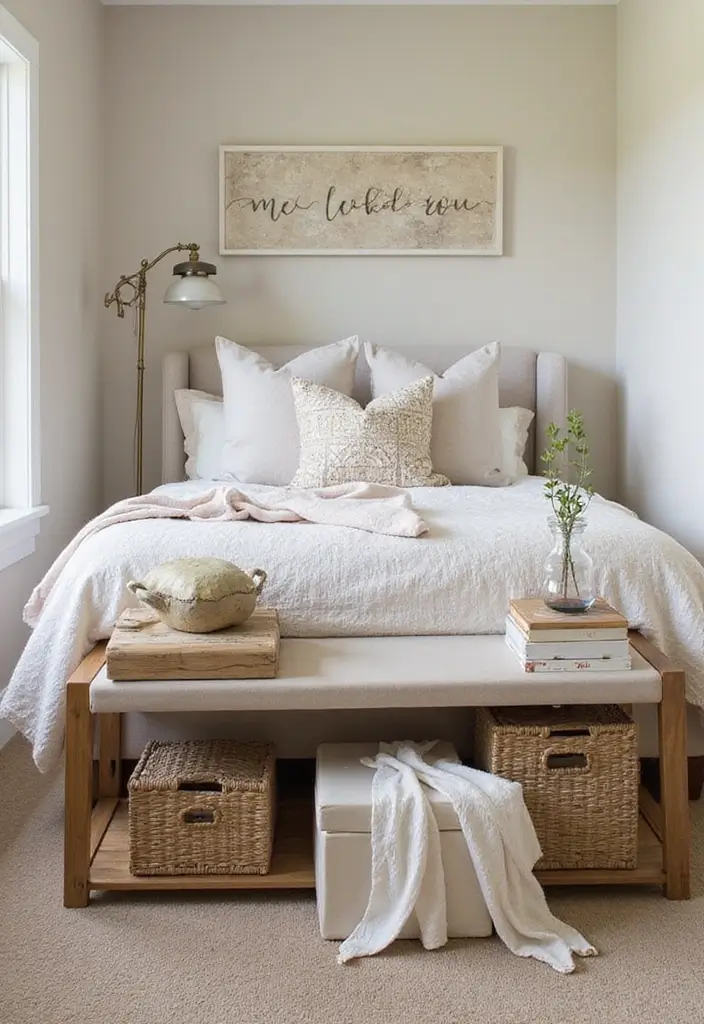 25 Bedroom Decoration Ideas for Couples That Feel Luxurious Yet Cozy - 19. Stylish Storage Solutions