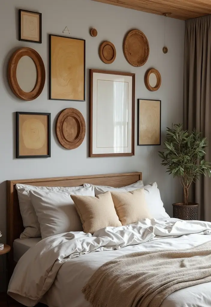 25 Bedroom Picture Wall Ideas That Tell Your Story - 16. Layered Textures