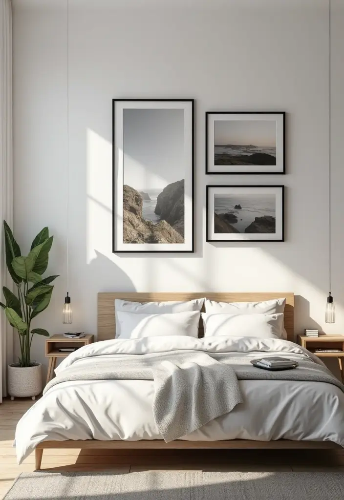 25 Bedroom Picture Wall Ideas That Tell Your Story - 7. Floating Frames