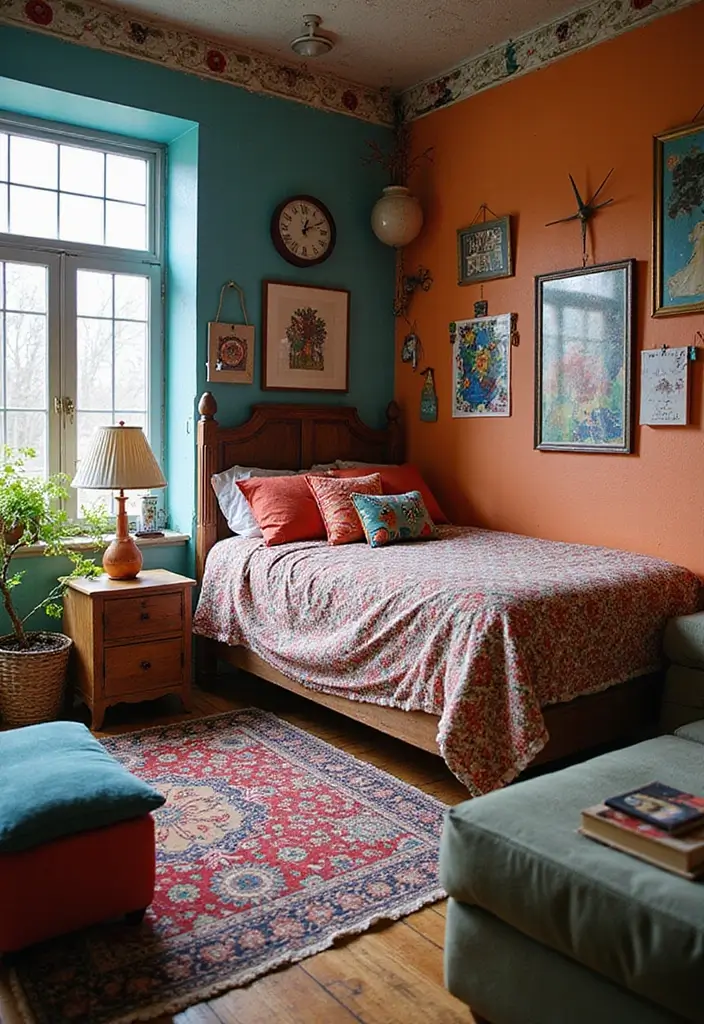 25 Bloxburg Bedroom Ideas No Gamepasses That Still Look Stunning - 10. Artistic Expression