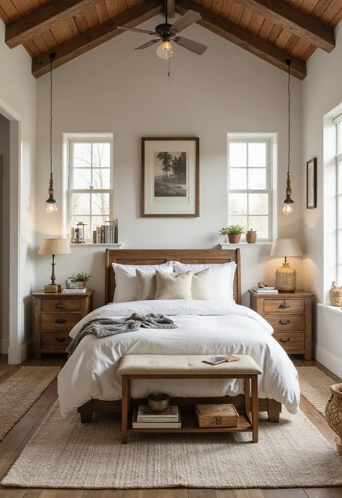 25 Bloxburg Bedroom Ideas No Gamepasses That Still Look Stunning - 12. Farmhouse Cozy