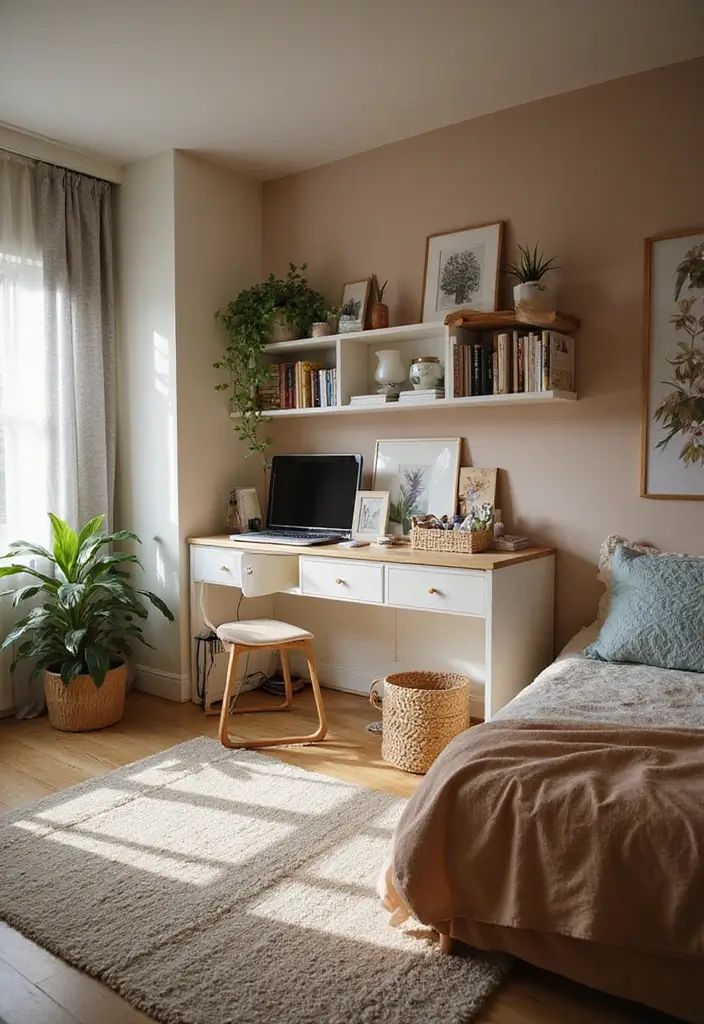 25 Bloxburg Bedroom Ideas No Gamepasses That Still Look Stunning - 22. Multi-Functional Space