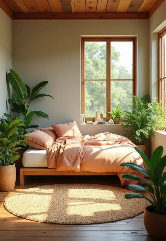 25 Bloxburg Bedroom Ideas No Gamepasses That Still Look Stunning - 5. Nature-Inspired Nook