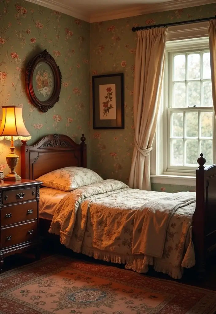 25 Bloxburg Bedroom Ideas No Gamepasses That Still Look Stunning - 7. Vintage Charm