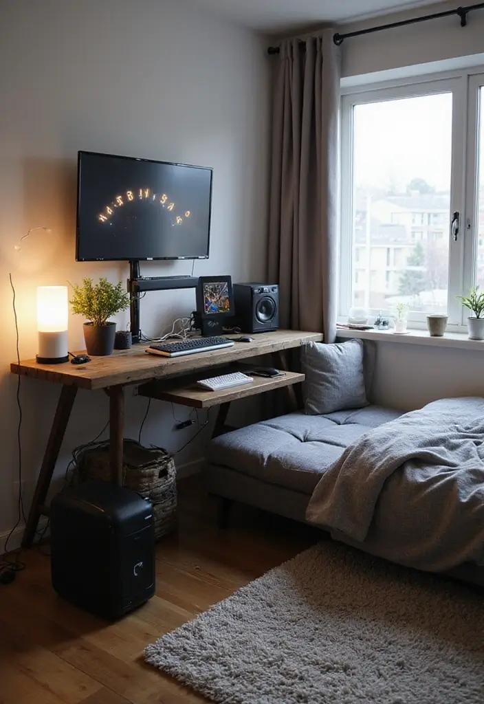 25 Bloxburg Teen Bedroom Ideas That Are Totally Aesthetic - 10. Tech-Savvy Setup