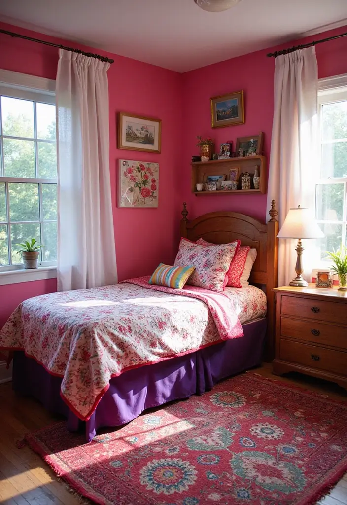25 Bloxburg Teen Bedroom Ideas That Are Totally Aesthetic - 3. Color Explosion