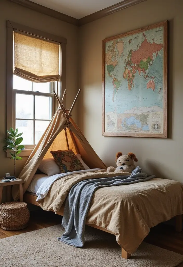 25 Boys Bedroom Ideas for Teenagers That Are Cool & Functional - 17. Adventure Awaits