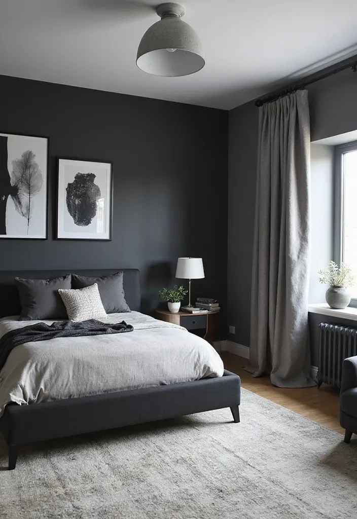 25 Boys Bedroom Ideas for Teenagers That Are Cool & Functional - 18. Chic Monochrome