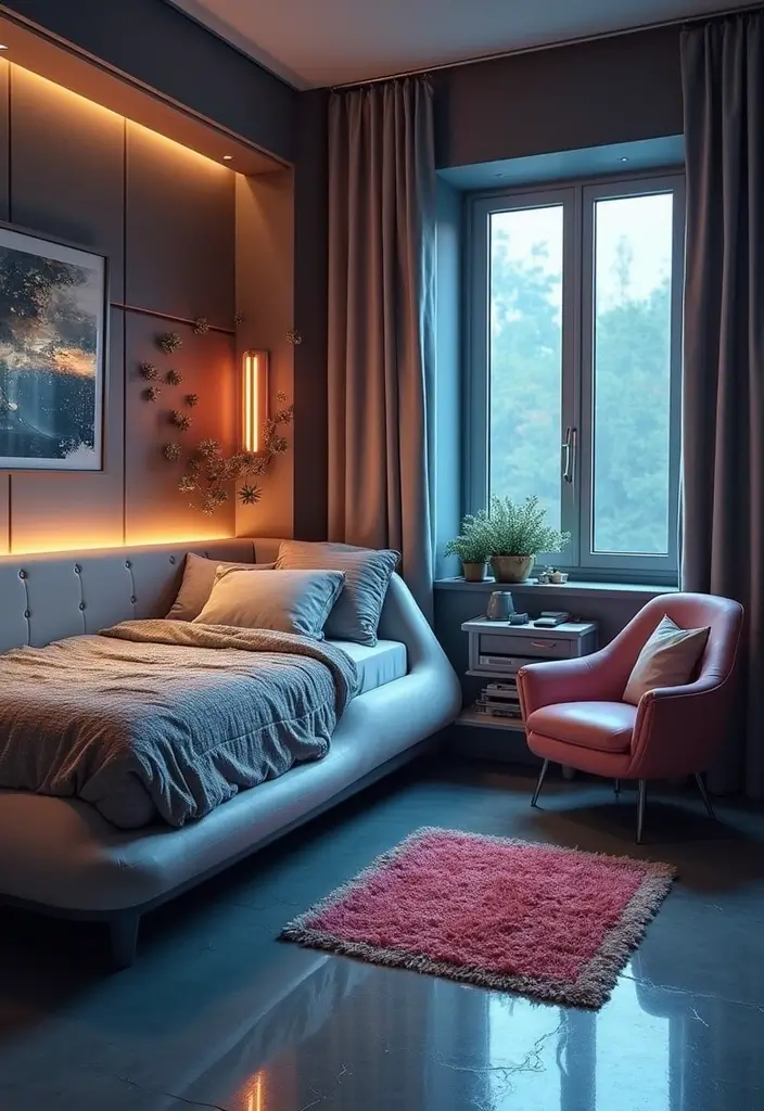 25 Boys Bedroom Ideas for Teenagers That Are Cool & Functional - 21. Futuristic Fantasy