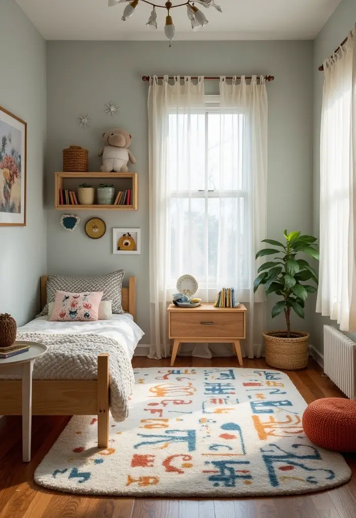 25 Boys Bedroom Ideas for Teenagers That Are Cool & Functional - 24. Playful Floor Design