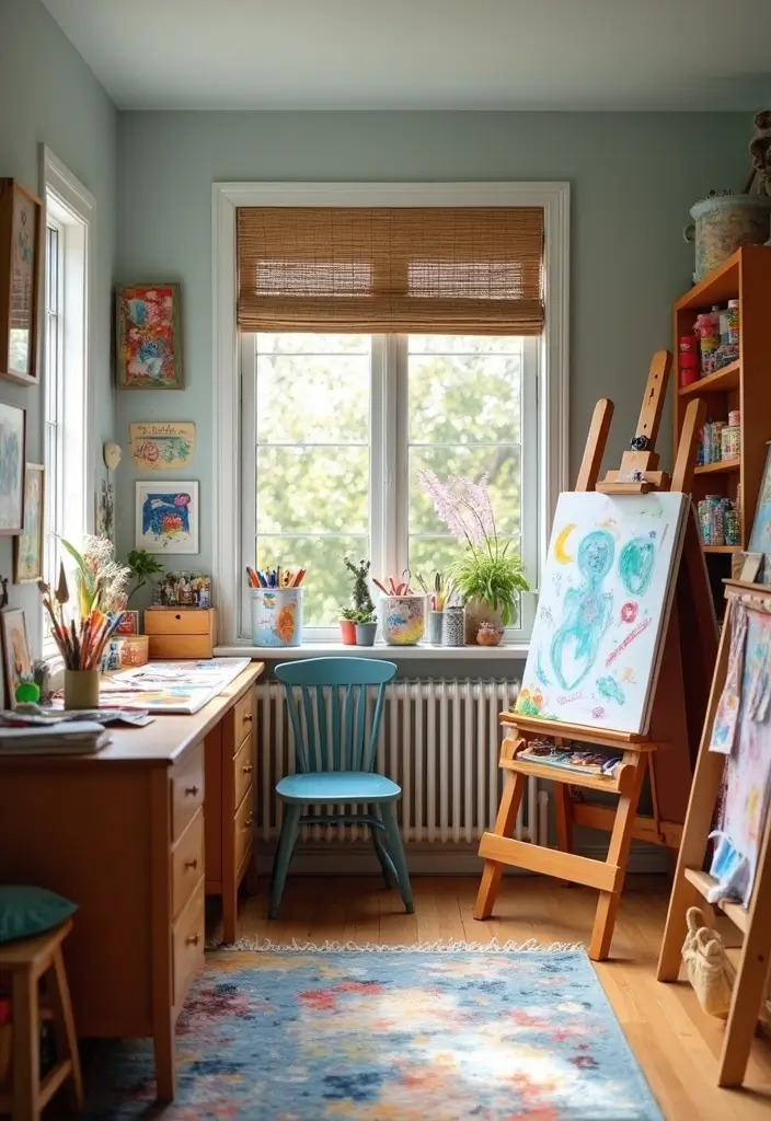 25 Boys Bedroom Ideas for Teenagers That Are Cool & Functional - 7. Art Studio Space