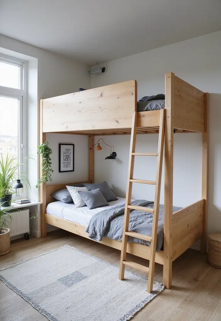 25 Boys Loft Bedroom Ideas That Are Fun & Space-Saving - 15. Scandi Style
