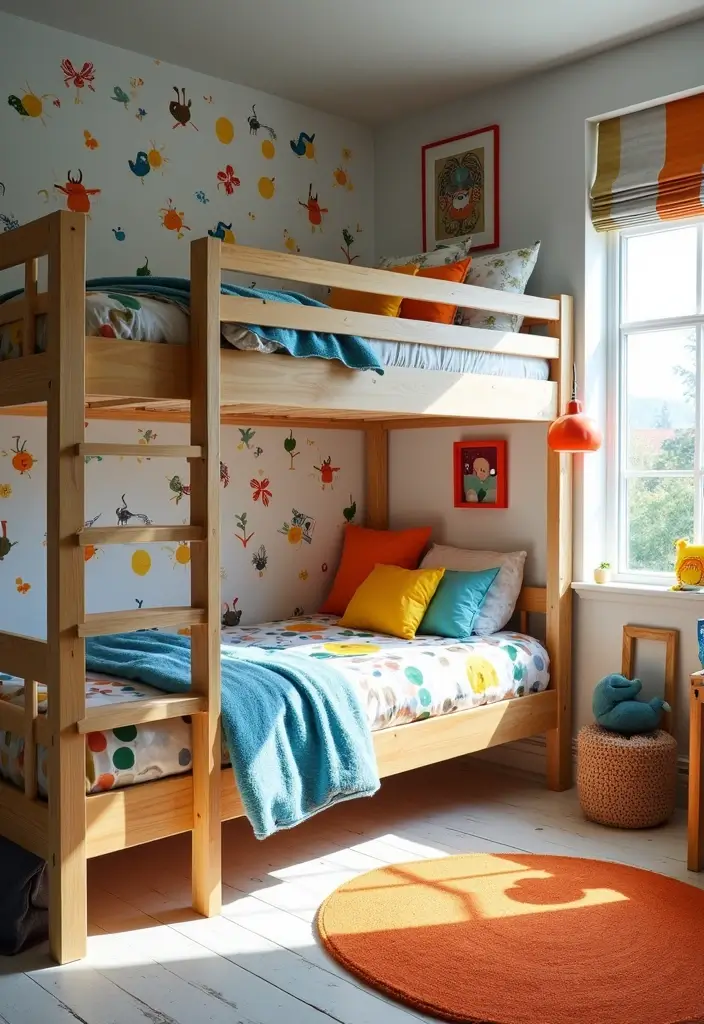 25 Boys Loft Bedroom Ideas That Are Fun & Space-Saving - 18. Playful Patterns
