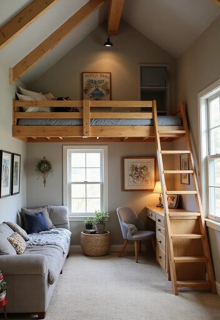 25 Boys Loft Bedroom Ideas That Are Fun & Space-Saving - 22. Family Connection