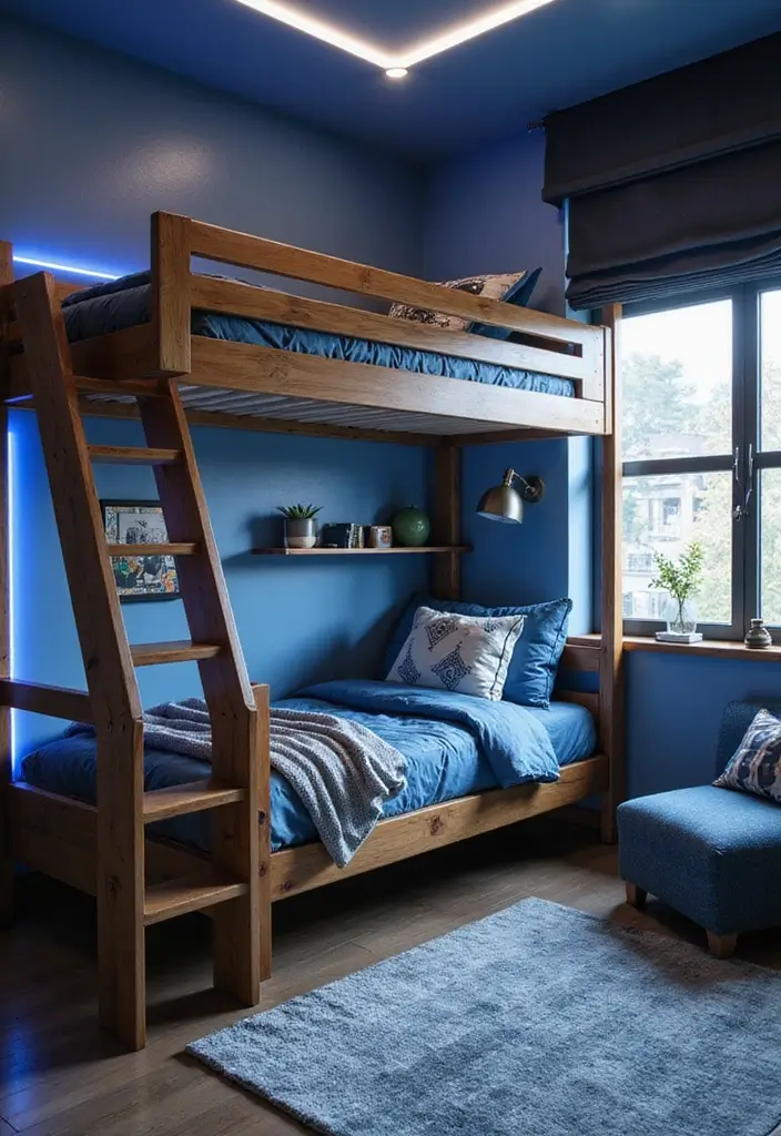 25 Boys Loft Bedroom Ideas That Are Fun & Space-Saving - 4. Futuristic Loft