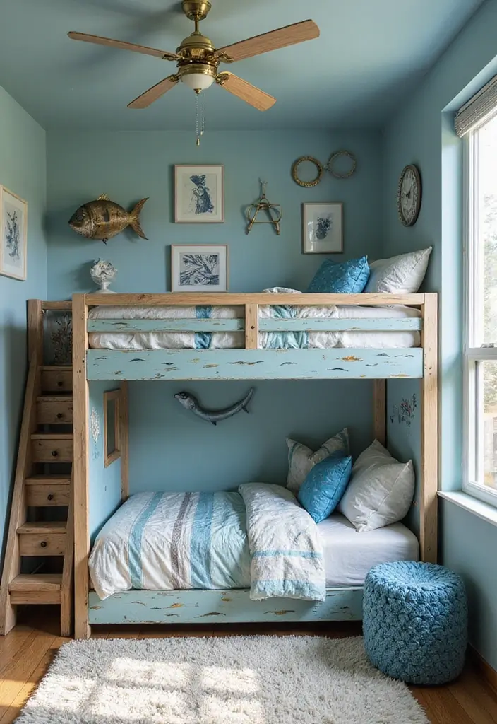 25 Boys Loft Bedroom Ideas That Are Fun & Space-Saving - 6. Under the Sea