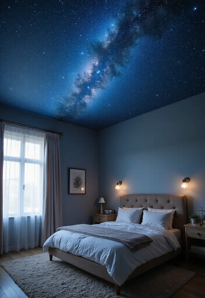25 Ceiling Ideas for Bedroom That Add Drama & Height - 9. Ceiling Murals