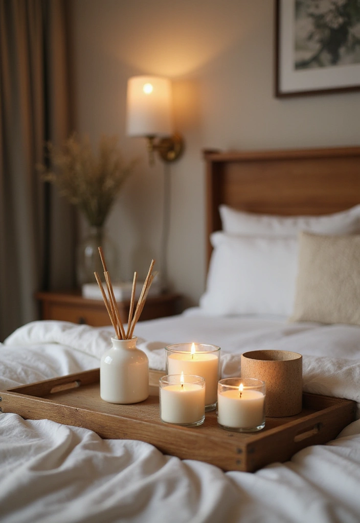 25 Cozy Bedroom Ideas for Couples to Create a Romantic Retreat - 10. Scented Elements