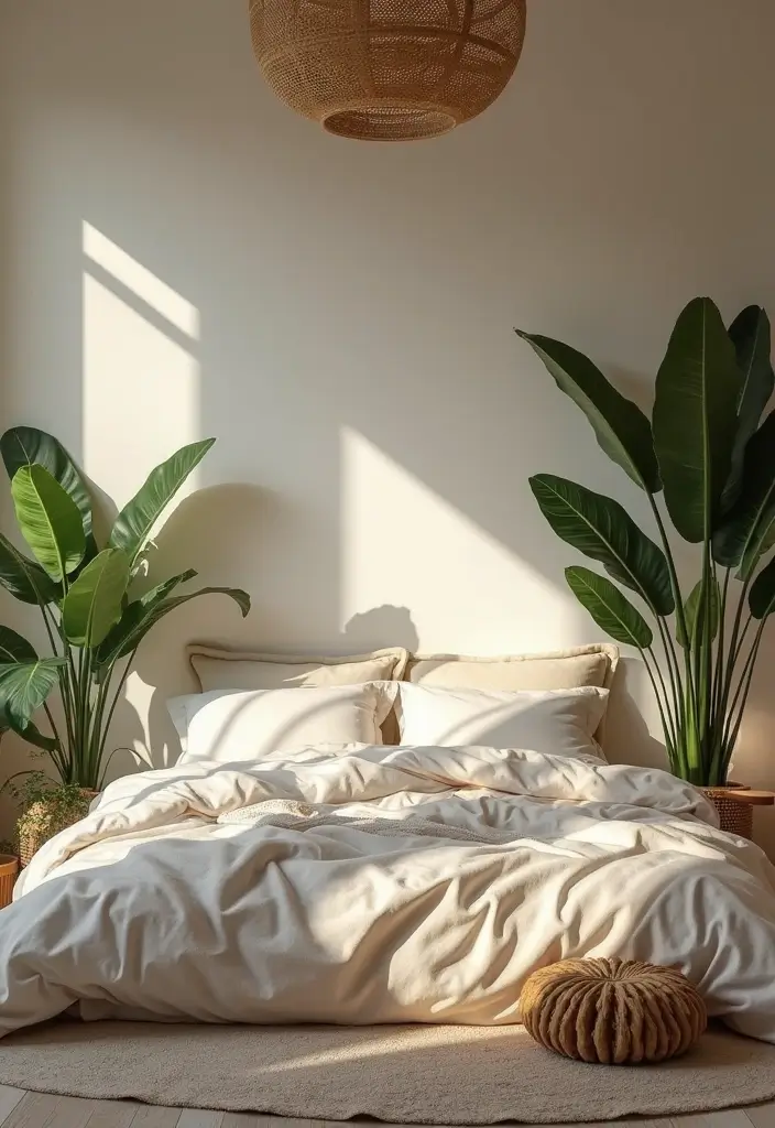 25 Cozy Bedroom Ideas for Couples to Create a Romantic Retreat - 16. Nature-Inspired Decor