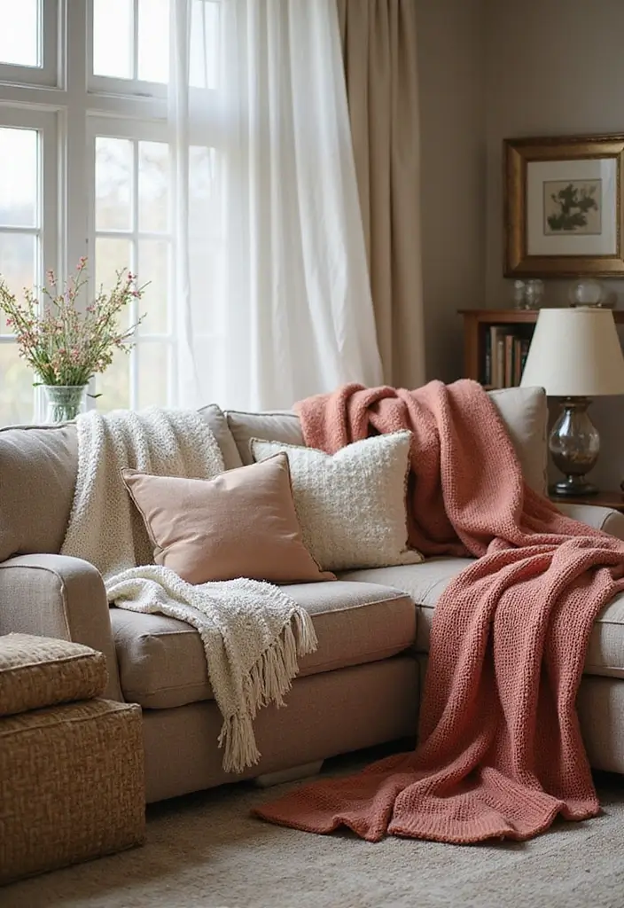 25 Cozy Bedroom Ideas for Couples to Create a Romantic Retreat - 17. Cozy Throws and Blankets