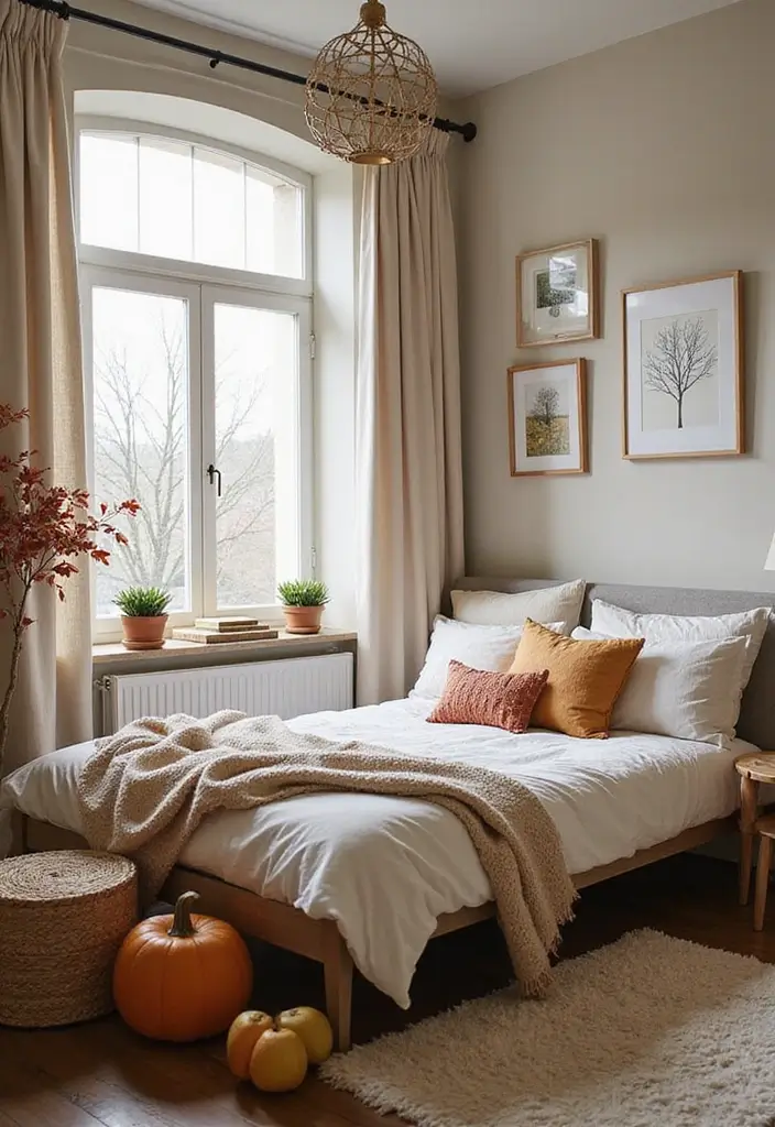 25 Cozy Bedroom Ideas for Couples to Create a Romantic Retreat - 23. Seasonal Decor