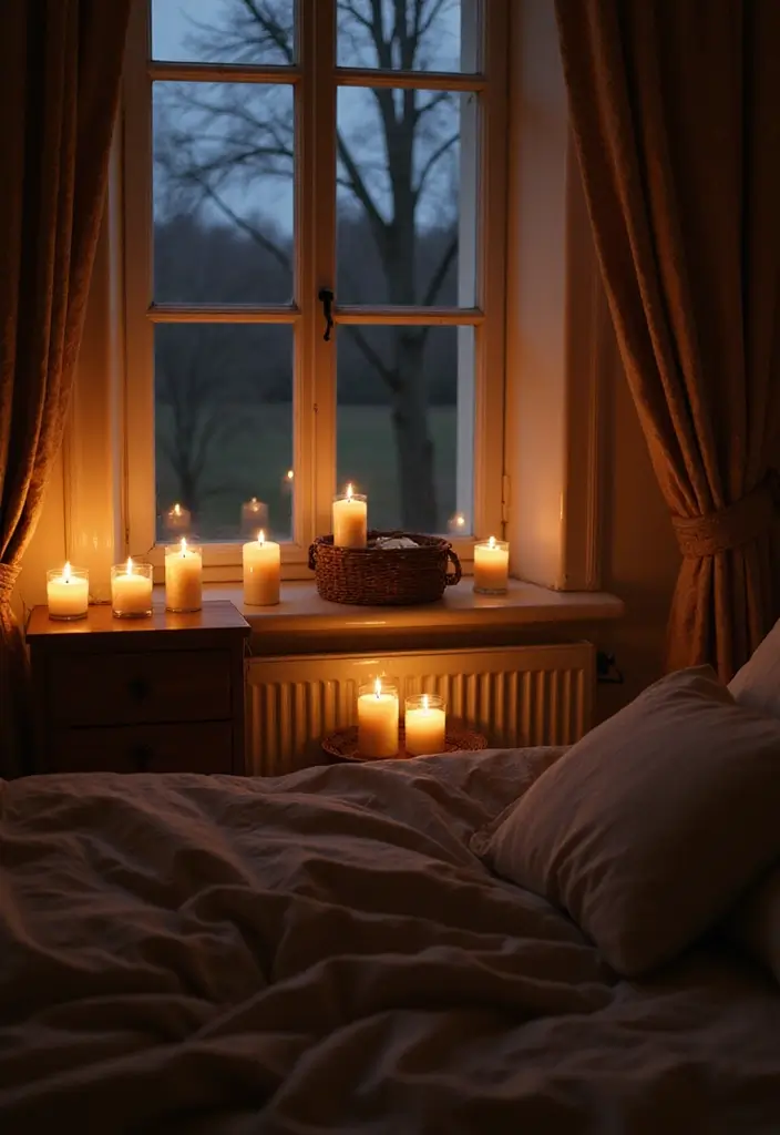 25 Cozy Bedroom Ideas for Couples to Create a Romantic Retreat - 4. Candlelit Nooks