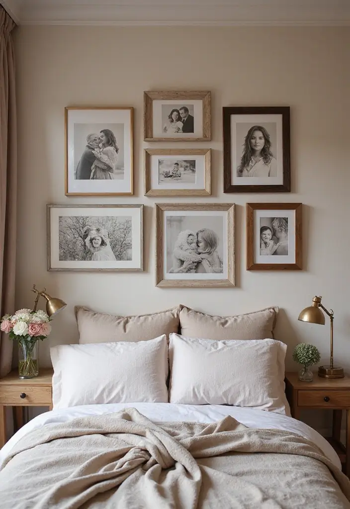 25 Cozy Bedroom Ideas for Couples to Create a Romantic Retreat - 5. Romantic Artwork