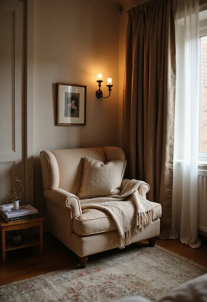 25 Cozy Bedroom Ideas for Couples to Create a Romantic Retreat - 7. Cozy Reading Corner