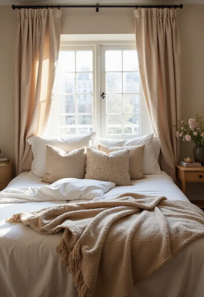 25 Cozy Bedroom Ideas for Couples to Create a Romantic Retreat - 9. Soft Textiles