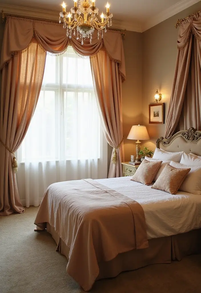 25 Fairy Bedroom Ideas for Adults Who Still Believe in Magic - 14. Elegant Draperies