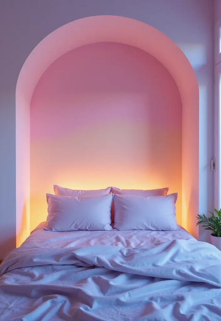 25 Fairy Bedroom Ideas for Adults Who Still Believe in Magic - 17. Dreamy Color Gradients