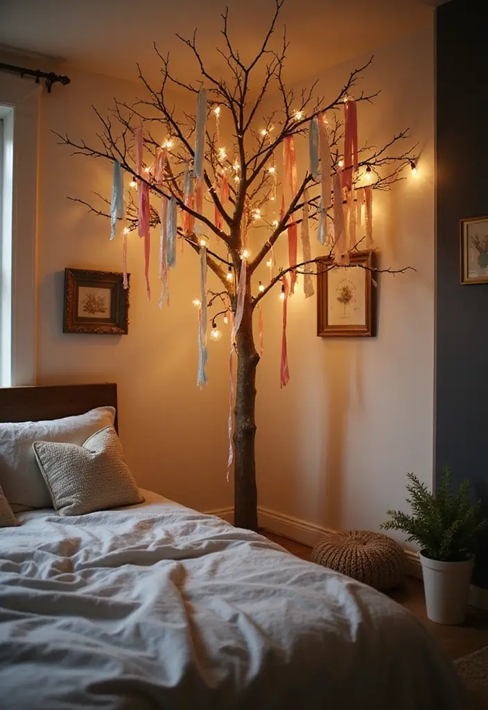 25 Fairy Bedroom Ideas for Adults Who Still Believe in Magic - 22. DIY Wishing Trees