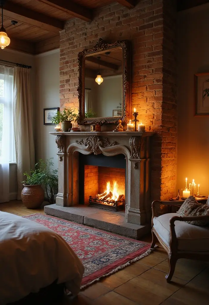 25 Fairy Bedroom Ideas for Adults Who Still Believe in Magic - 23. Cozy Fireplaces