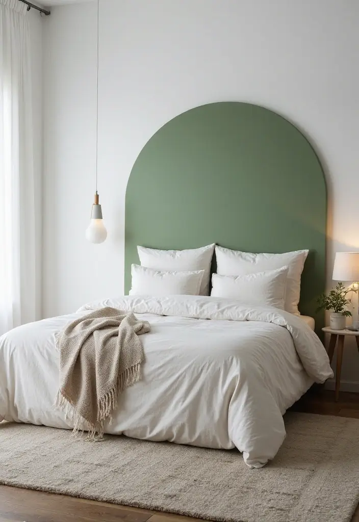 25 Green Headboard Bedroom Ideas That Make a Chic Statement - 6. Chic Minimalism