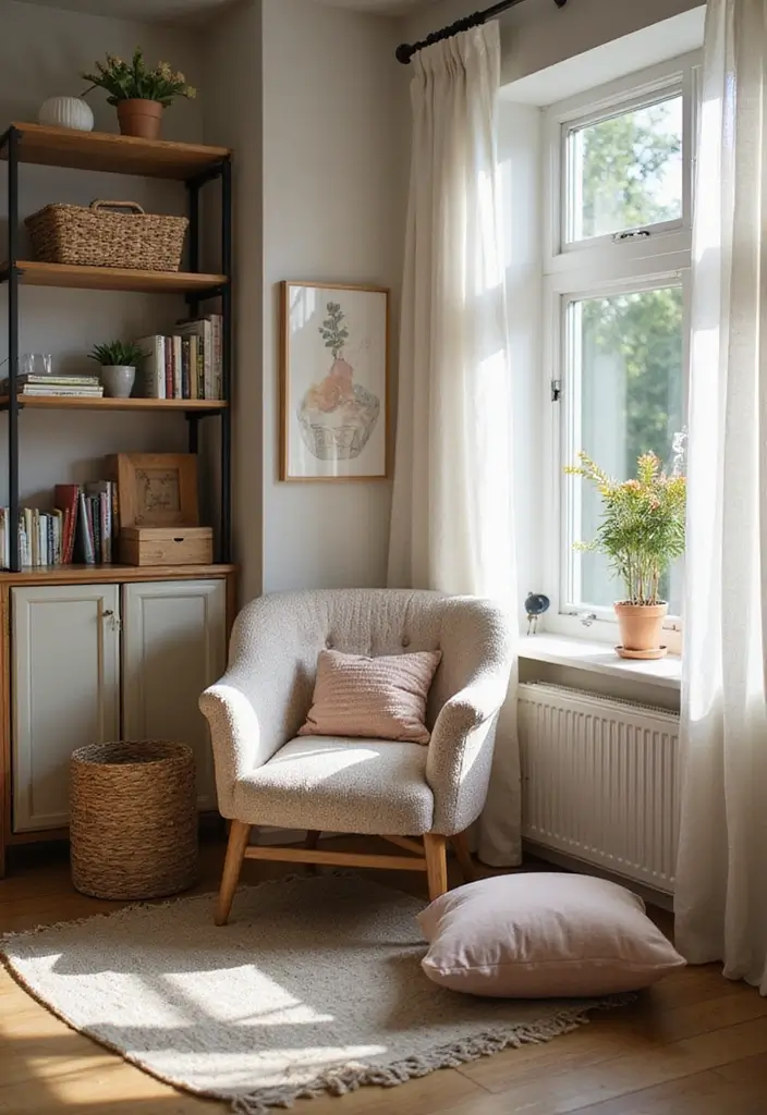 25 Ideas for Girls Bedroom That Are Stylish & Easy to Copy - 15. Cozy Reading Nook