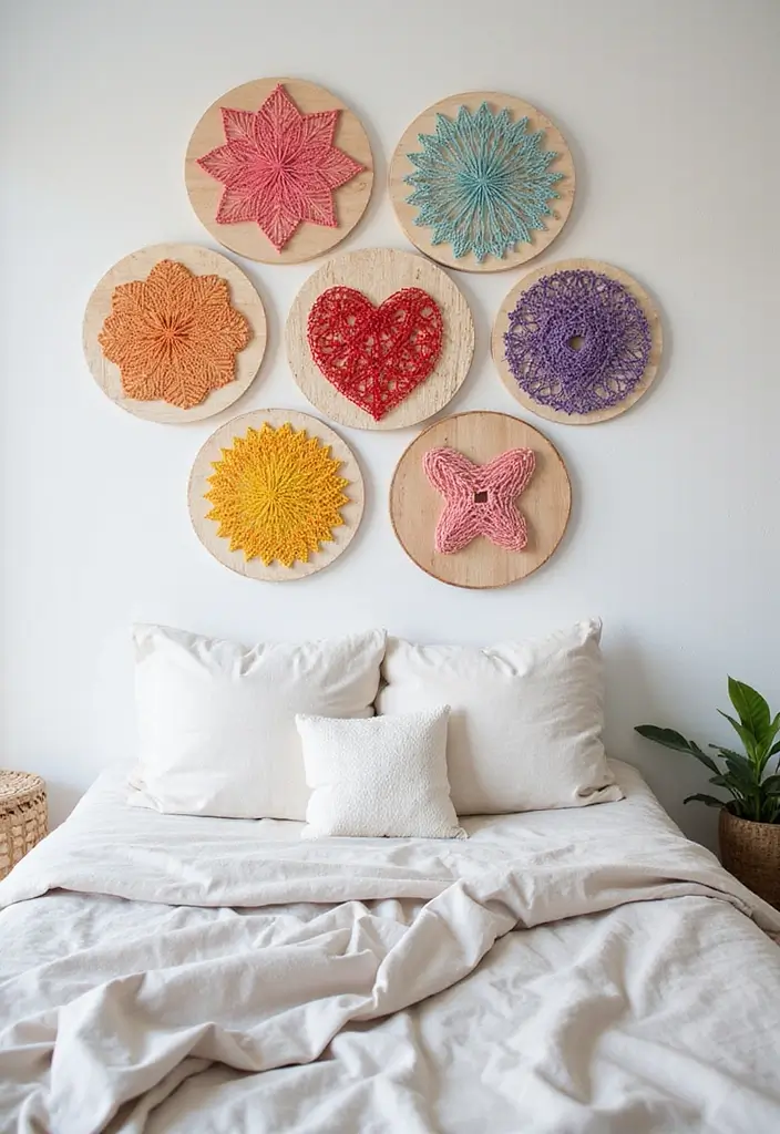 25 Ideas for Girls Bedroom That Are Stylish & Easy to Copy - 16. Charming String Art
