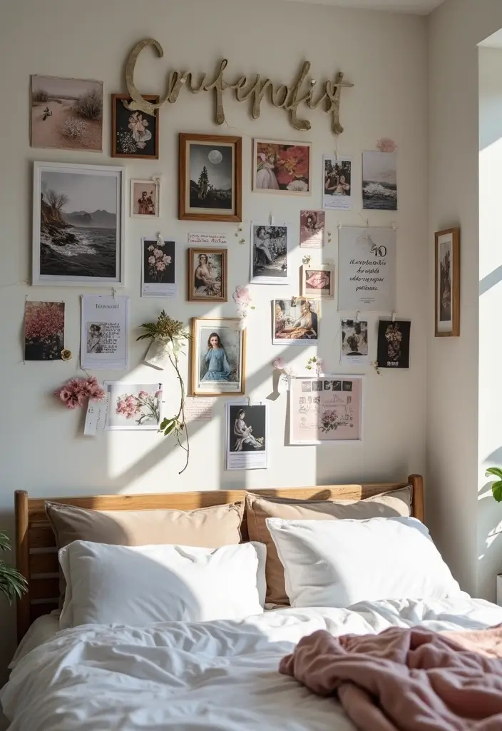 25 Ideas for Girls Bedroom That Are Stylish & Easy to Copy - 24. DIY Vision Board