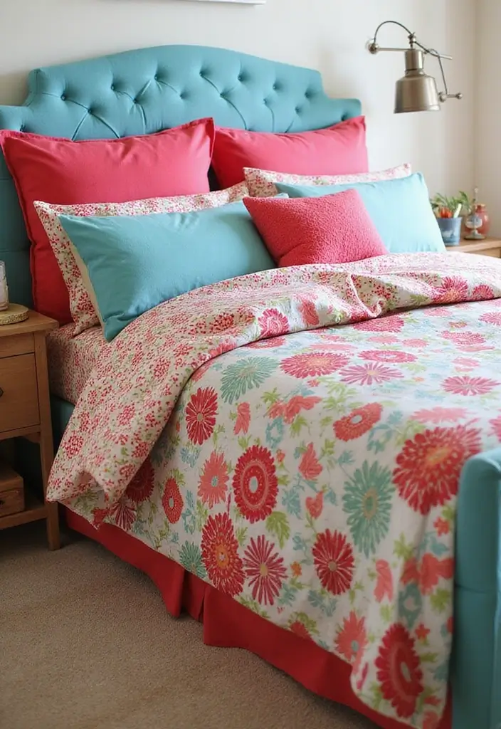 25 Ideas for Girls Bedroom That Are Stylish & Easy to Copy - 7. Fun Bedding Sets