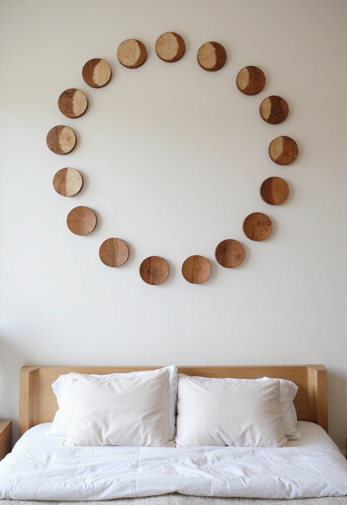 25 Ideas for Girls Bedroom That Are Stylish & Easy to Copy - 8. Magical DIY Moon Phase Wall