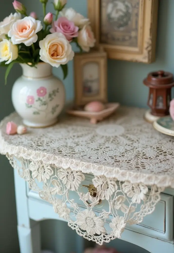 25 Romantic Vintage Bedroom Ideas That Feel Timeless & Intimate - 1. Antique Lace Accents