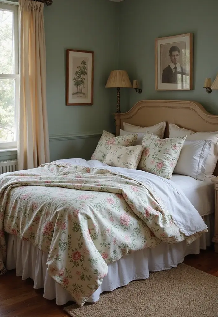 25 Romantic Vintage Bedroom Ideas That Feel Timeless & Intimate - 13. Layered Bedding