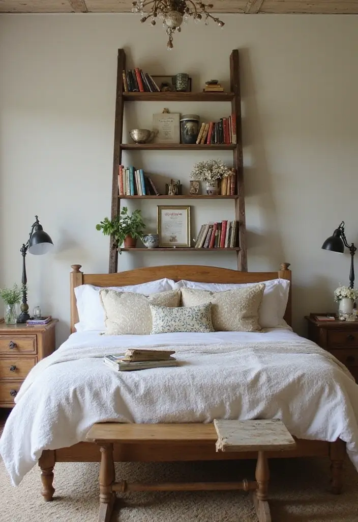 25 Romantic Vintage Bedroom Ideas That Feel Timeless & Intimate - 20. Repurposed Items