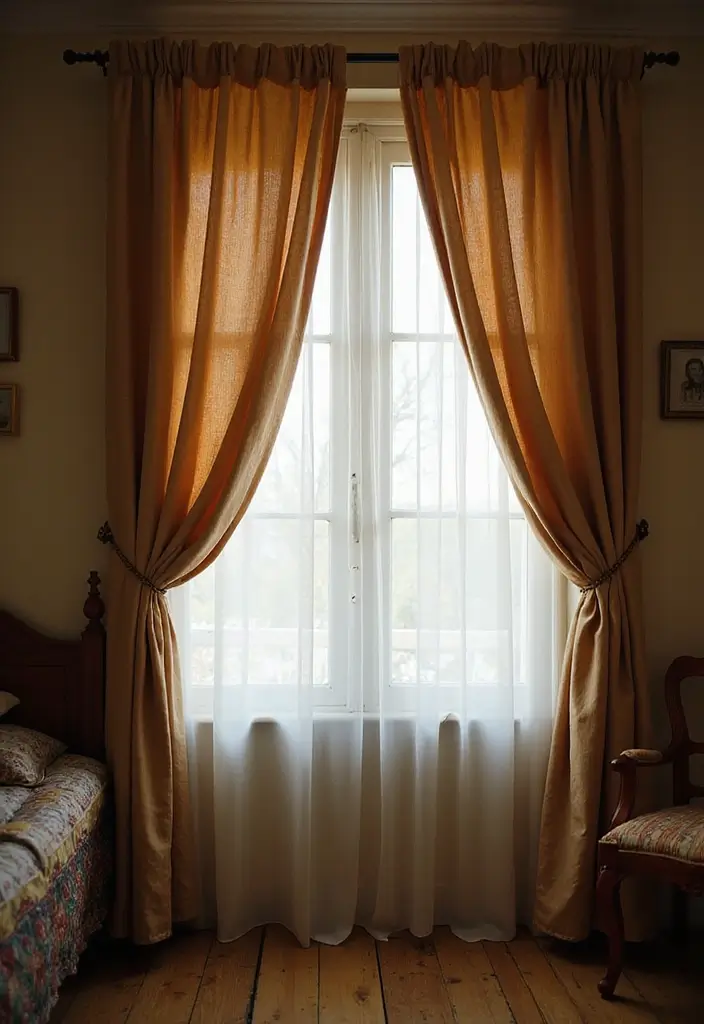 25 Romantic Vintage Bedroom Ideas That Feel Timeless & Intimate - 21. Elegant Curtains
