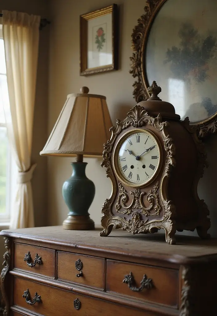 25 Romantic Vintage Bedroom Ideas That Feel Timeless & Intimate - 24. Vintage Clocks