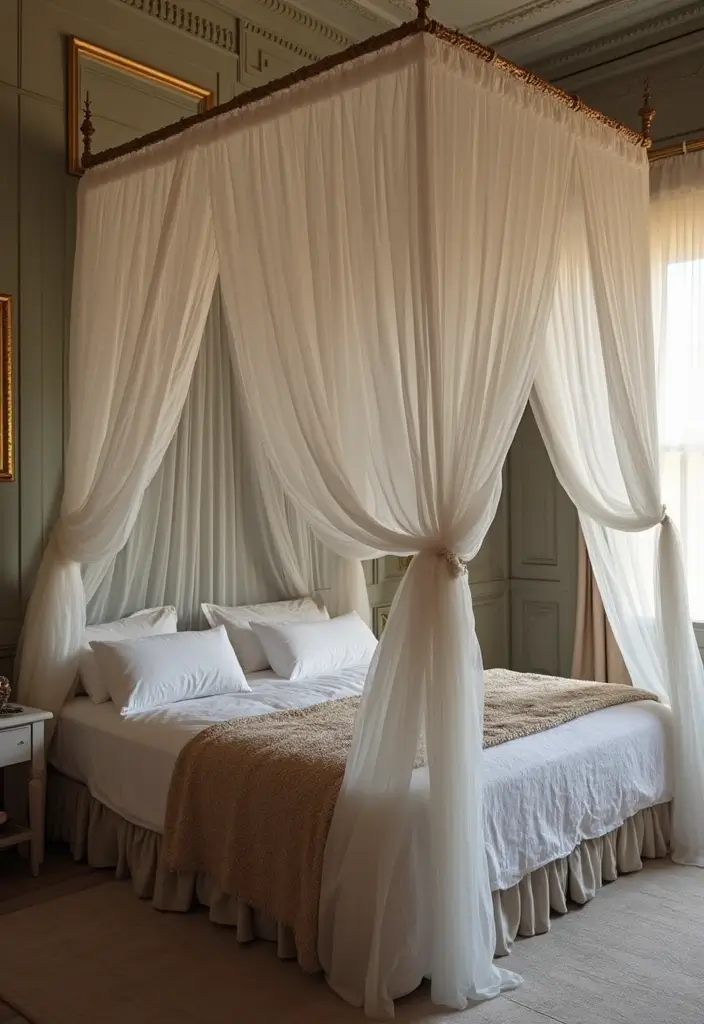 25 Romantic Vintage Bedroom Ideas That Feel Timeless & Intimate - 4. Canopy Beds
