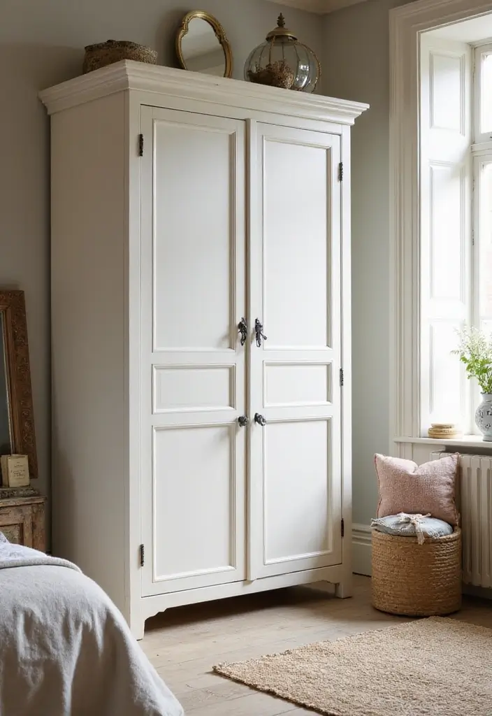 25 Sliding Wardrobe Color Ideas Bedroom That Look Stylish & Modern - 24. Antique White