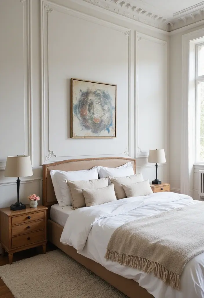 25 Wall Moulding Ideas Bedroom That Add Classic Detail - 24. Using Moulding as Artwork
