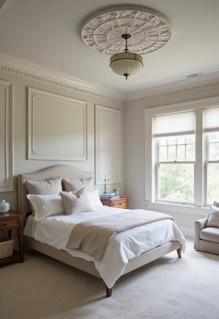 25 Wall Moulding Ideas Bedroom That Add Classic Detail - 25. Customized Moulding Designs