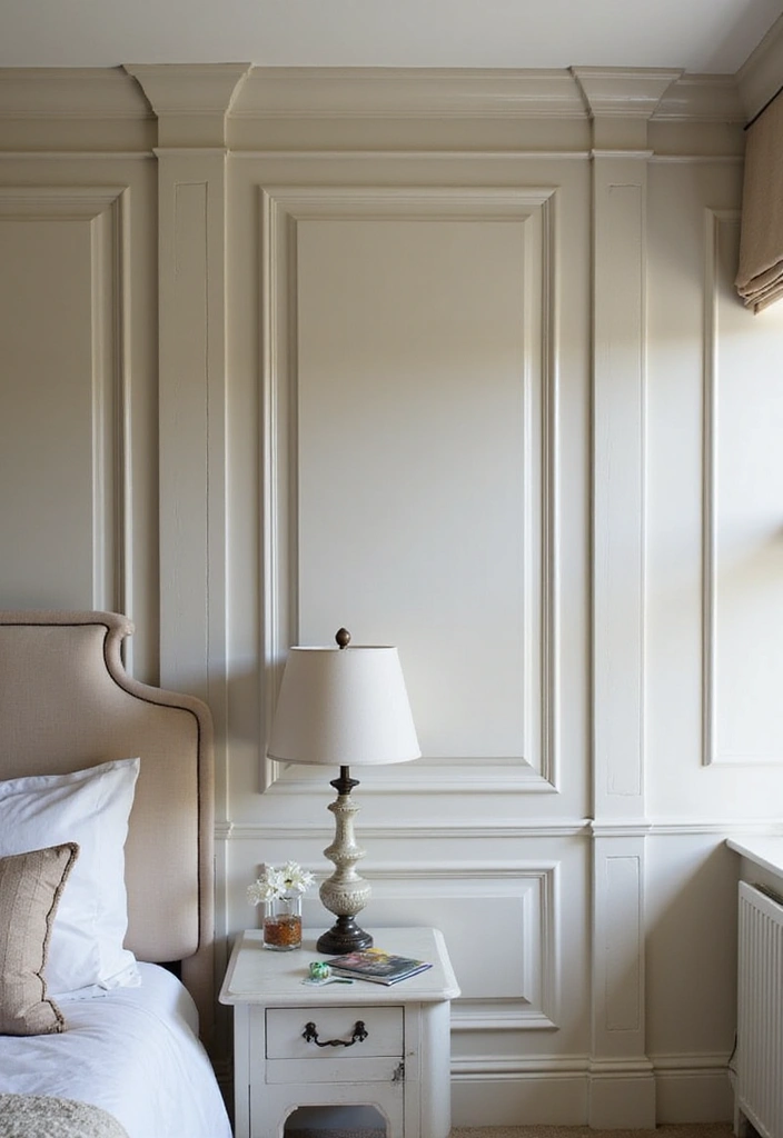 25 Wall Moulding Ideas Bedroom That Add Classic Detail - 4. Panel Moulding for a Classic Touch