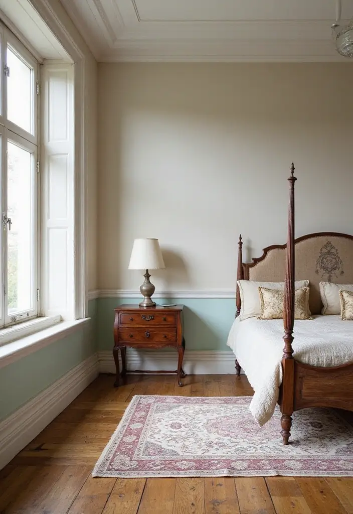 25 Wall Moulding Ideas Bedroom That Add Classic Detail - 5. Vintage Baseboards